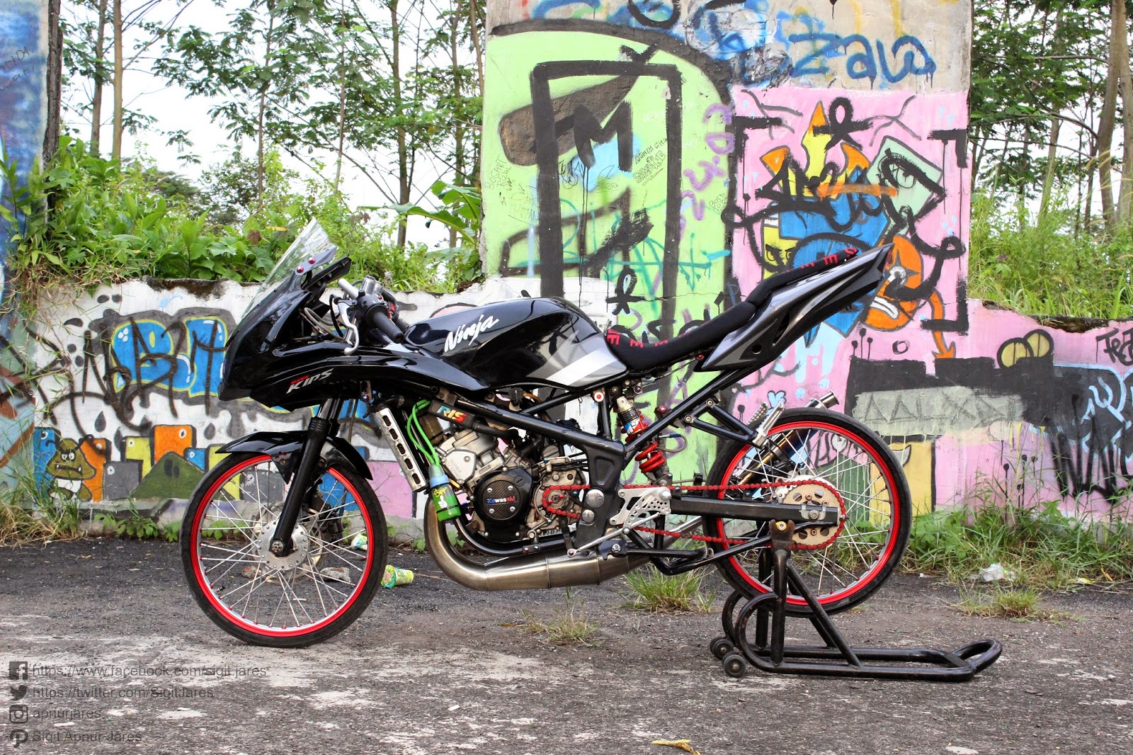 Blog Latihan Kumpulan Gambar Modifikasi Ninja RR Thailook Style