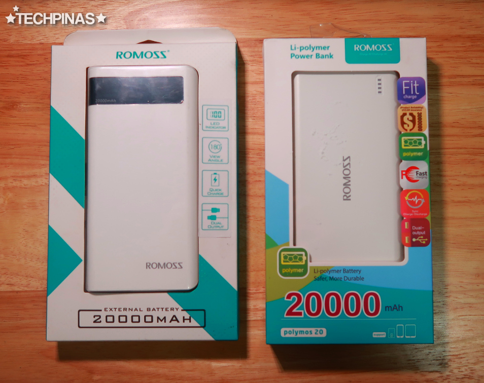 Romoss Powerbank, Romoss Polymos 20, Romoss Sense 6P