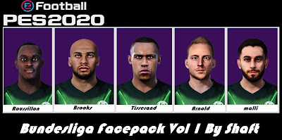 PES 2020 Bundesliga Facepack vol 1 by Shaft