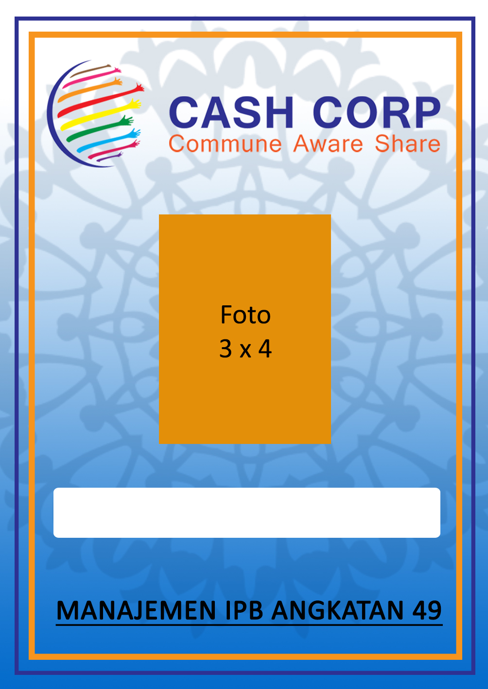 Tugas Name Tag MPD ~ Cash Corporation