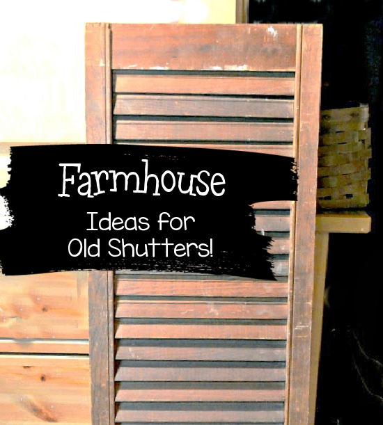 farmhouse shutter with overlay