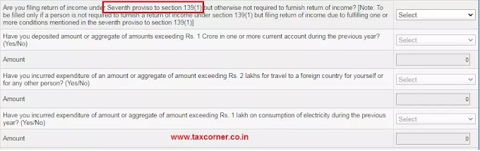 What is Seventh proviso to section 139(1)