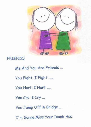 images of friendship poems. funny friendship poems