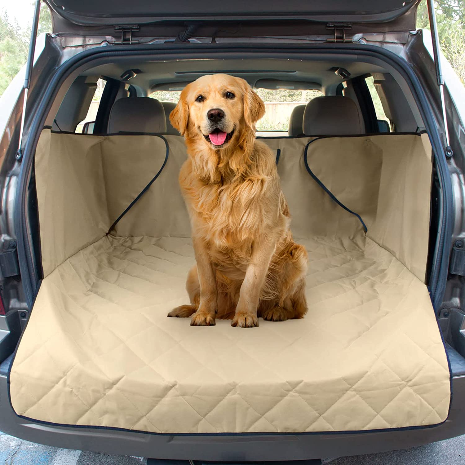 FrontPet Quilted Dog Cargo Cover with Sides