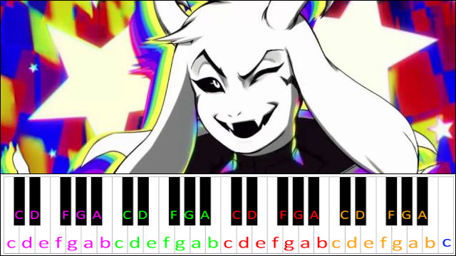 Last Goodbye (Undertale) Piano / Keyboard Easy Letter Notes for Beginners