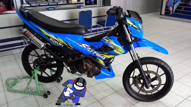 modifikasi satria  fu  road race terbaru