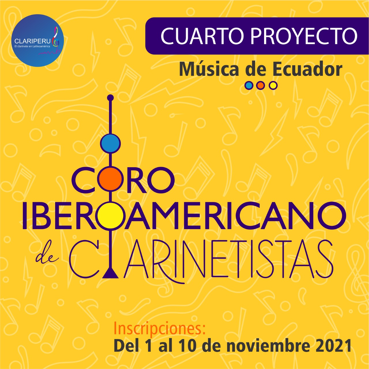 Coro Iberoamericano de Clarinetistas. proyecto internacional de CLARIPERU