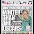 New York Post Headline regarding the impending major snow storm about to hit the east coast - This weekend will be... WHITER THAN THE OSCARS