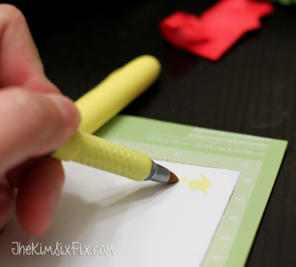 What do you do if you need a special color vinyl and don't have it?  You can use permanant markers and white vinyl