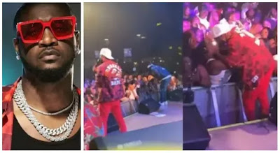 Peter Of Psquare Goes Intimate With Female Fan At Concert