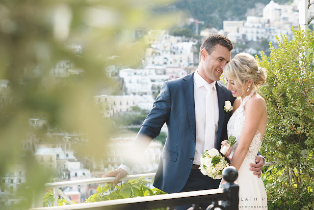 Wedding portrait at Villa Oliviero in Positano