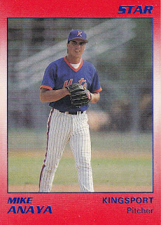 Mike Anaya 1990 Kingsport Mets card