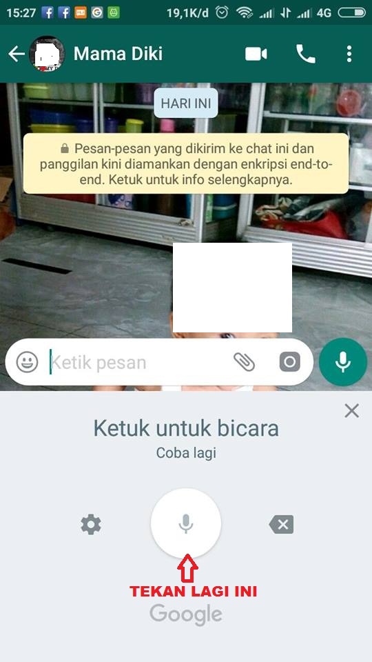 Menulis Pesan Tanpa Mengetik Dengan Jari Bisa Kirim di WhatsApp Menggunakan Suara