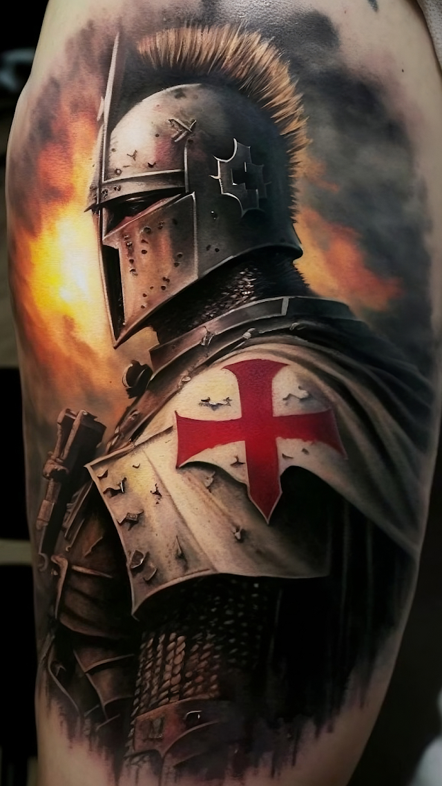 crusader tattoo