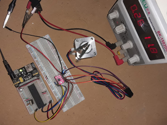 Stepper motor control using ATmega32