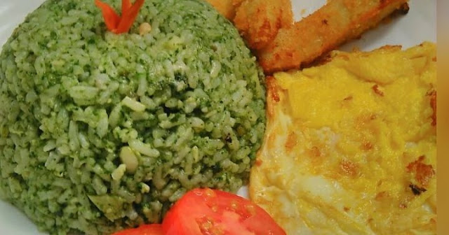 Nasi Goreng Bayam Nugget