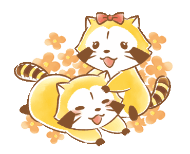 Line Official Stickers Rascal And Lily Fluffy Love Example With Gif Animation