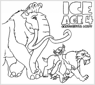 Ausmalbilder Ice Age Kostenlos