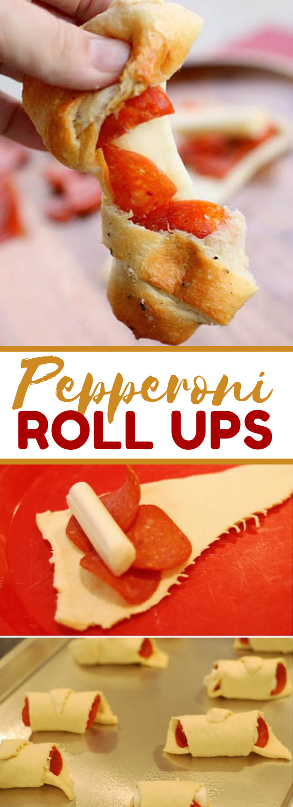 Pepperoni Roll Ups #appetizers #dinner