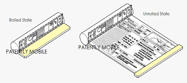 Samsung Ask a Patent for Smartphone Can be Rolled