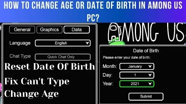 how to change age in among us pc