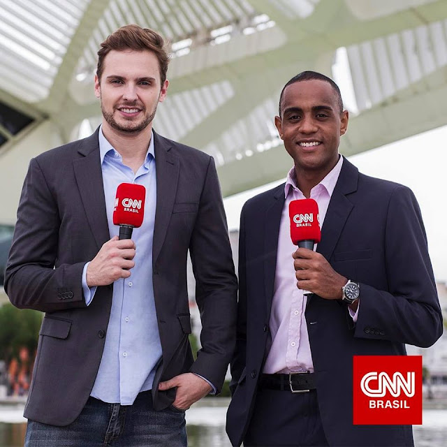 Gustavo Lago e Jairo Nascimento repórteres CNN Brasil no Rio de Janeiro