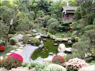 Japanese Minimalist Pond Park