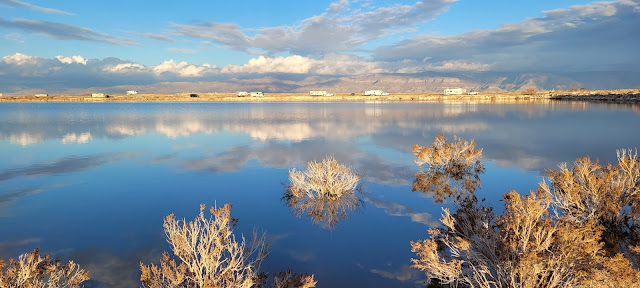 Boondocking in Holloman Lake in New Mexico