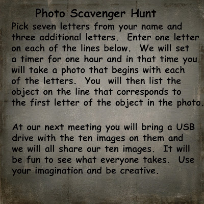 scavenger hunt instructions photo by mbgphoto