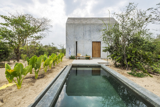 Casa Tiny is a concrete tiny house in Mexico to rent nightly