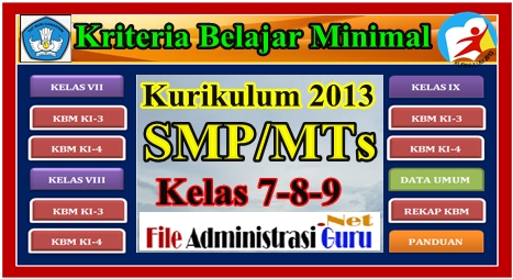 Download Aplikasi Kkm/Kbm Kurikulum 2013 Smp/Mts Revisi 2017