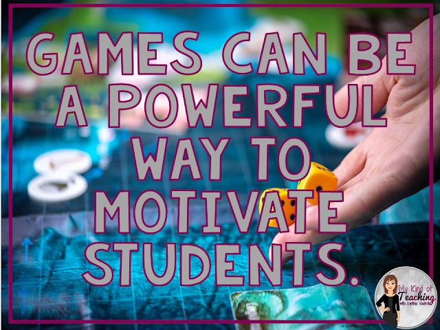 Games can be a powerful way to motivate students.