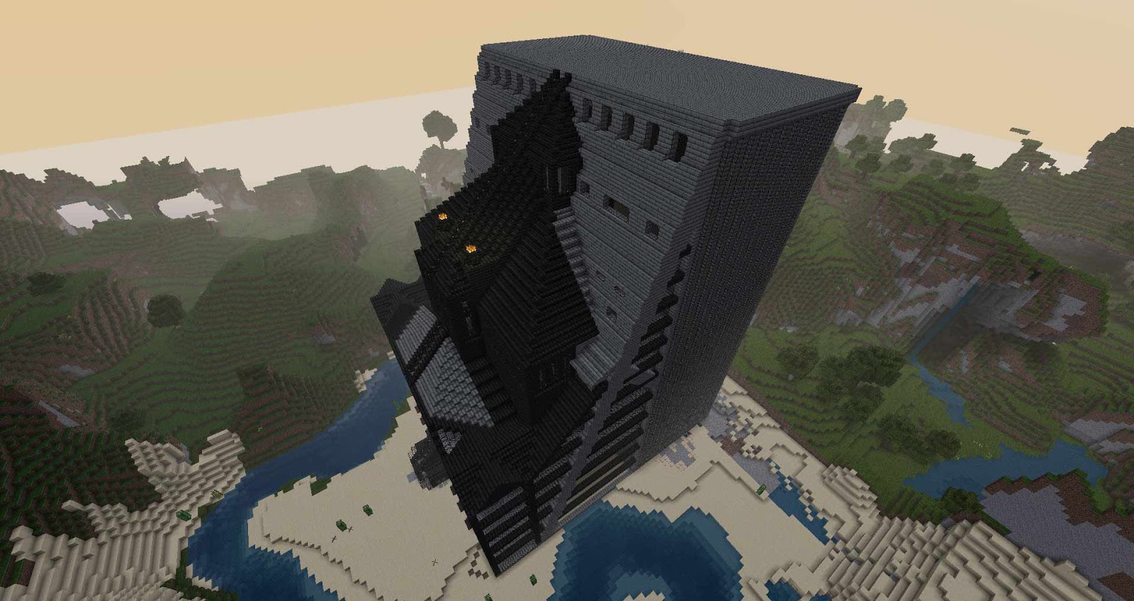 Future Buildings Minecraft Minecraft with myzx: one huge