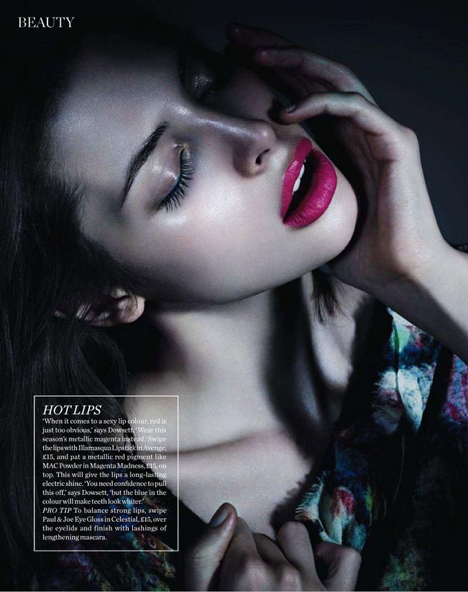 Marie Claire Beauty Kemp Muhl in MARIE CLAIRE UK March 2011 kemp muhl