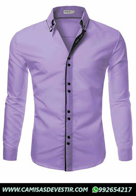 Camisa Azul Slim Fit en San isidro