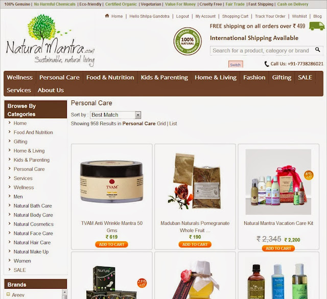 Natural Mantra - A House Of Organic Products - My Haul