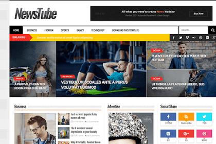 Newstube Blogger Template