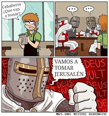 Meme humor cruzados toma de Jerusalén 