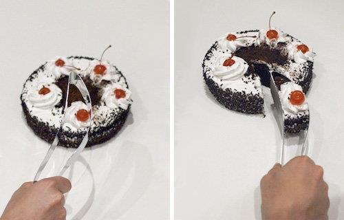 Creative idea of cake cutter