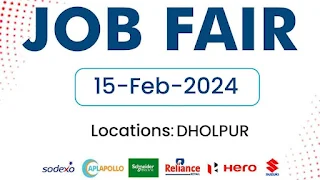 10th, 12th, ITI and Diploma Job Fair Campus Placement  Drive in Government ITI Dholpur, Rajasthan