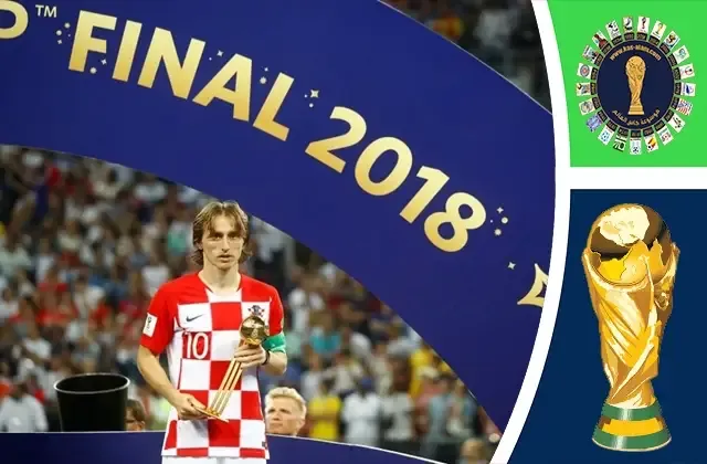 توج لوكا مودريتش بجائزة الكرة الذهبية في كاس العالم 2018