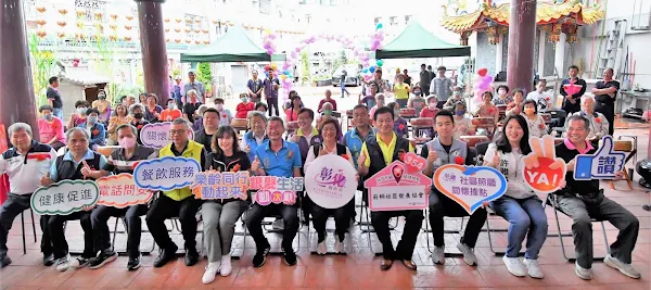 ▲彰化縣成立第354個社區照顧關懷據點，在彰化市志同宮旁的莿桐社區發展協會成立。（記者林明佑翻攝）