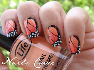 Butterfly wings stamping plate - Nailz Craze