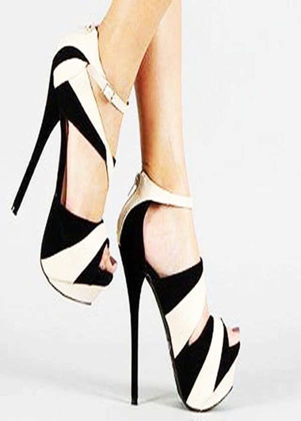 Black And White High Heels for Sale Up to 40+% Off SHIPS FREE 