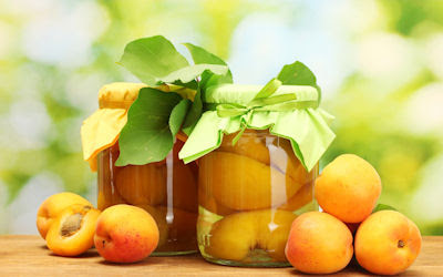 Duraznos en almíbar - Apricot compot - Frutas deliciosas 