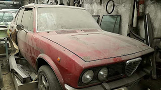 Jual bahan Alfa Romeo Alfetta 1978, mesin asli 1800cc 4 barrel Del orto