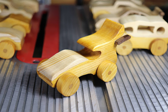 Handmade Wooden Toy Car Sport Coupe From The Speedy Wheels Series