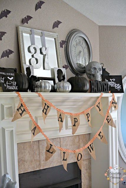 halloween mantel