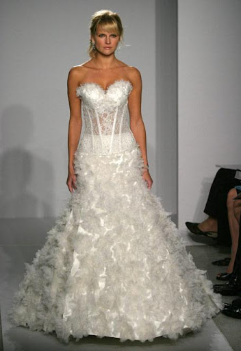 bridal gown ; lovely white