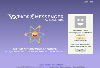 yahoo web messenger